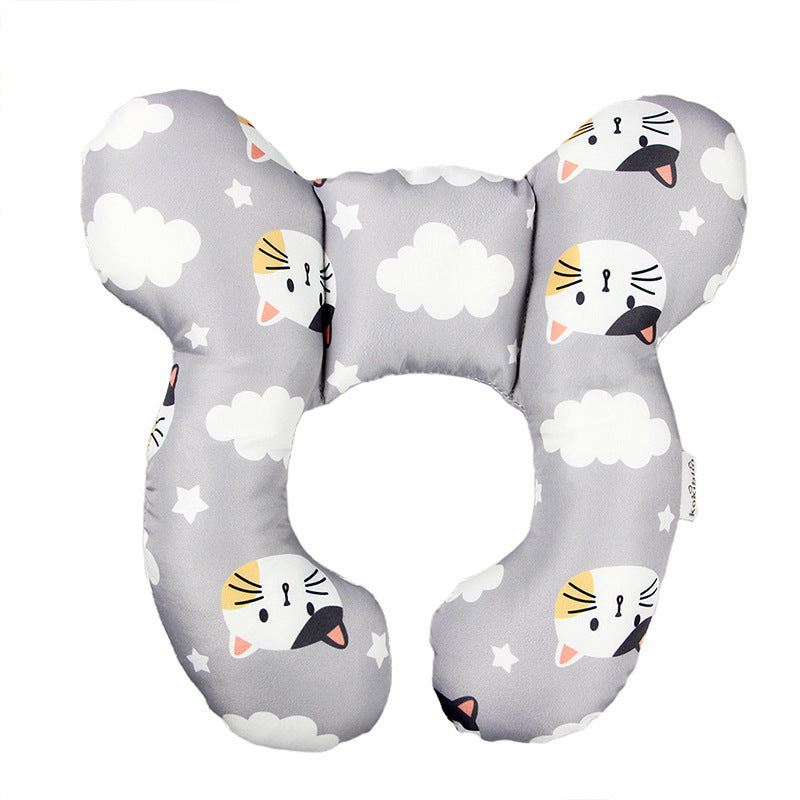 Baby Head Support U‑Shaped Pillow – Car Seat & Stroller Neck Protection | Infant Sleeping Cushion