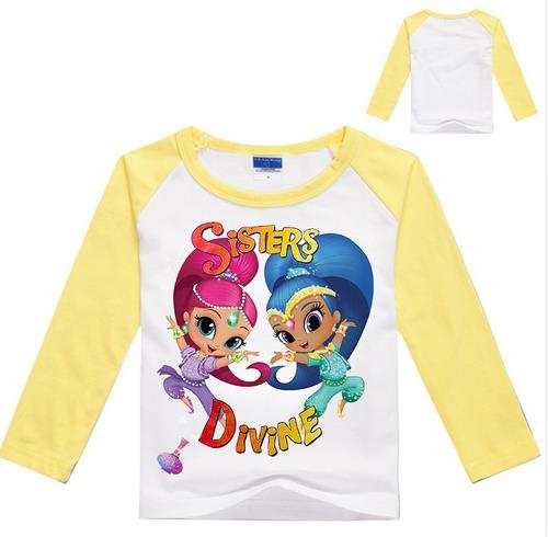 Kids Student Cotton Tops Sports Casual Tees Sweater Children Hoodie Long Sleeved T-Shirt Baby Girls T Shirt