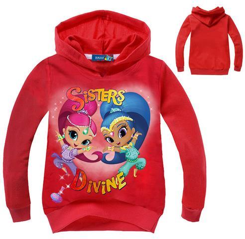 Kids Student Cotton Tops Sports Casual Tees Sweater Children Hoodie Long Sleeved T-Shirt Baby Girls T Shirt