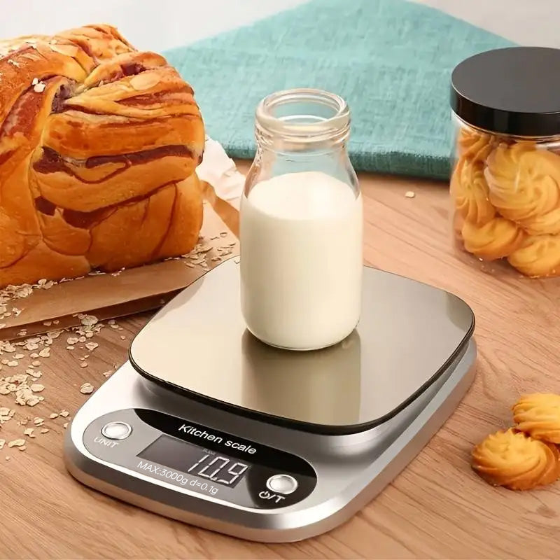 10kg/5kg/3kg Digital Kitchen Scale - High Precision for Baking, Cooking & Jewelry | LCD Display