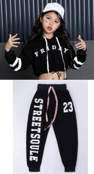 Girls Hip Hop Dance Outfit – Long Sleeve Performance Set HipHop Dance