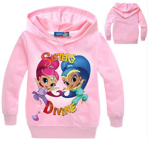 Kids Student Cotton Tops Sports Casual Tees Sweater Children Hoodie Long Sleeved T-Shirt Baby Girls T Shirt