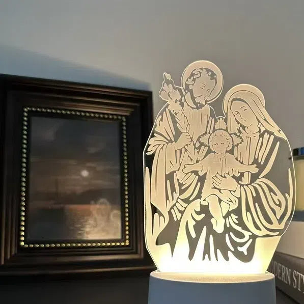 Acrylic 3D Night Light - Creative LED Desk Lamp for Bedroom Atmosphere & Gift