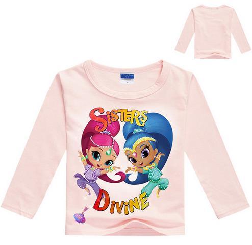 Kids Student Cotton Tops Sports Casual Tees Sweater Children Hoodie Long Sleeved T-Shirt Baby Girls T Shirt