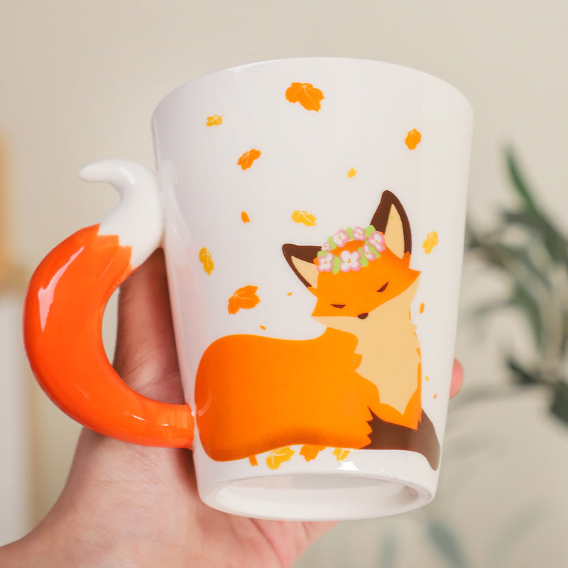 Ceramic Fox Mug – Creative Animal Coffee Cup | Cute Gift for All Occasions