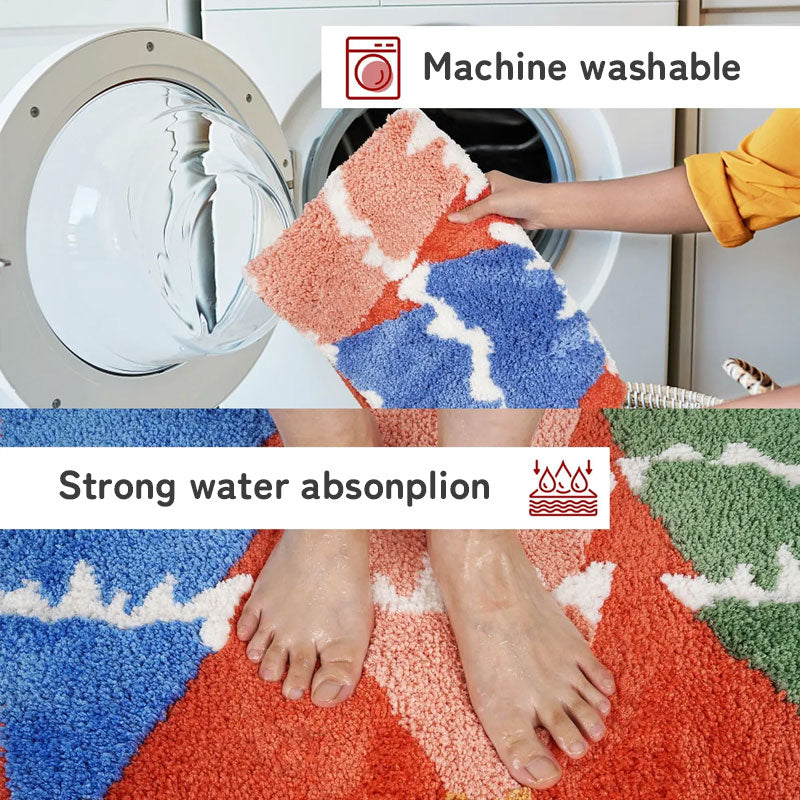 Christmas Welcome Mat - Gingerbread Reindeer Non-Slip Doormat