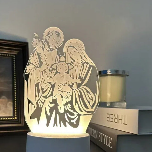 Acrylic 3D Night Light - Creative LED Desk Lamp for Bedroom Atmosphere & Gift