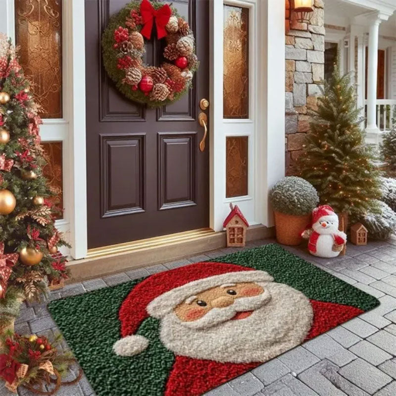 Christmas Welcome Mat - Gingerbread Reindeer Non-Slip Doormat