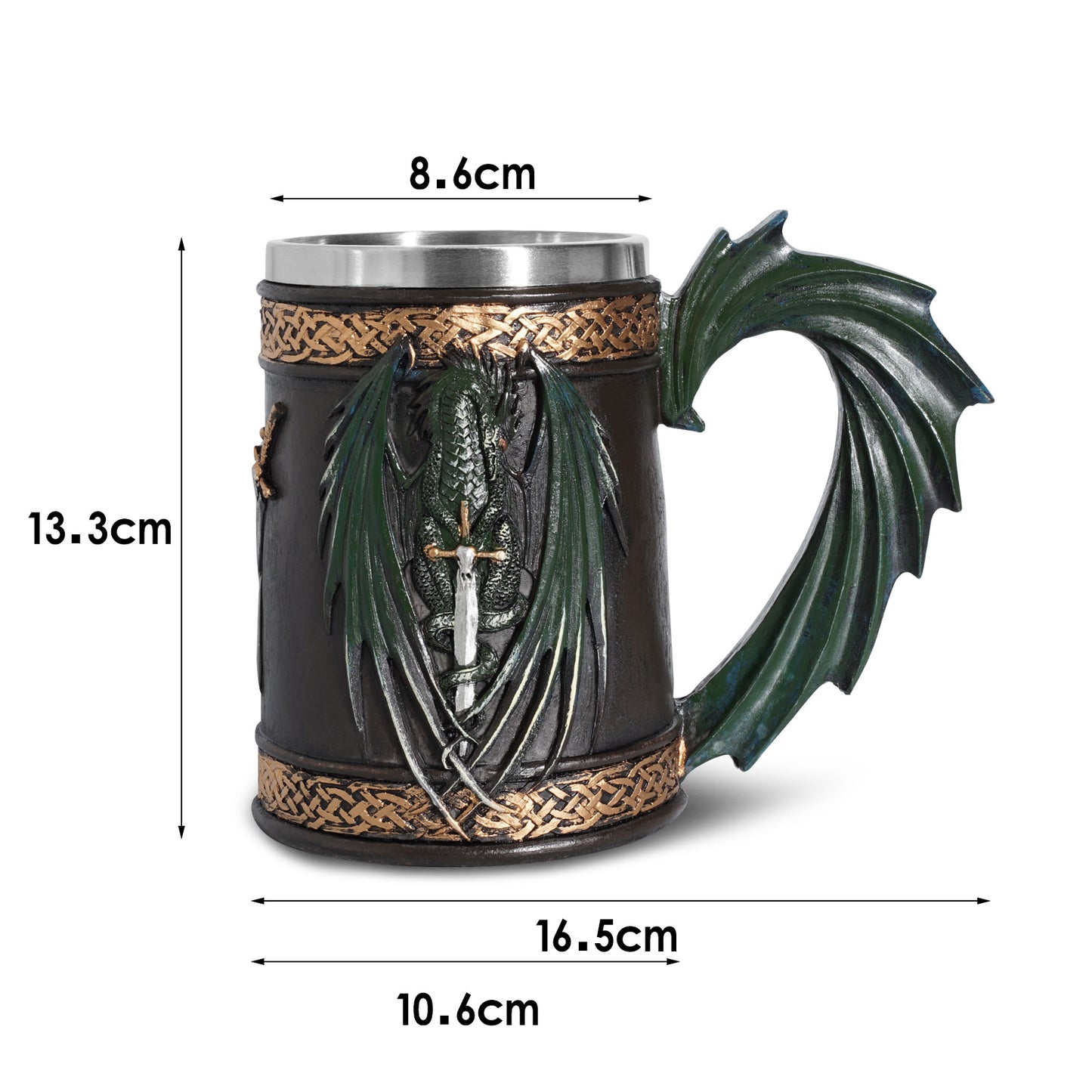 Creative Viking Beer Mug – Large Ceramic Medieval Cup | Unique Gift for Men