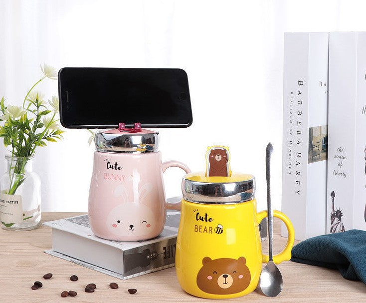 Cute Ceramic Mug – Creative Coffee Cup Gift | Animal Design