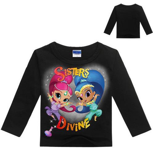 Kids Student Cotton Tops Sports Casual Tees Sweater Children Hoodie Long Sleeved T-Shirt Baby Girls T Shirt