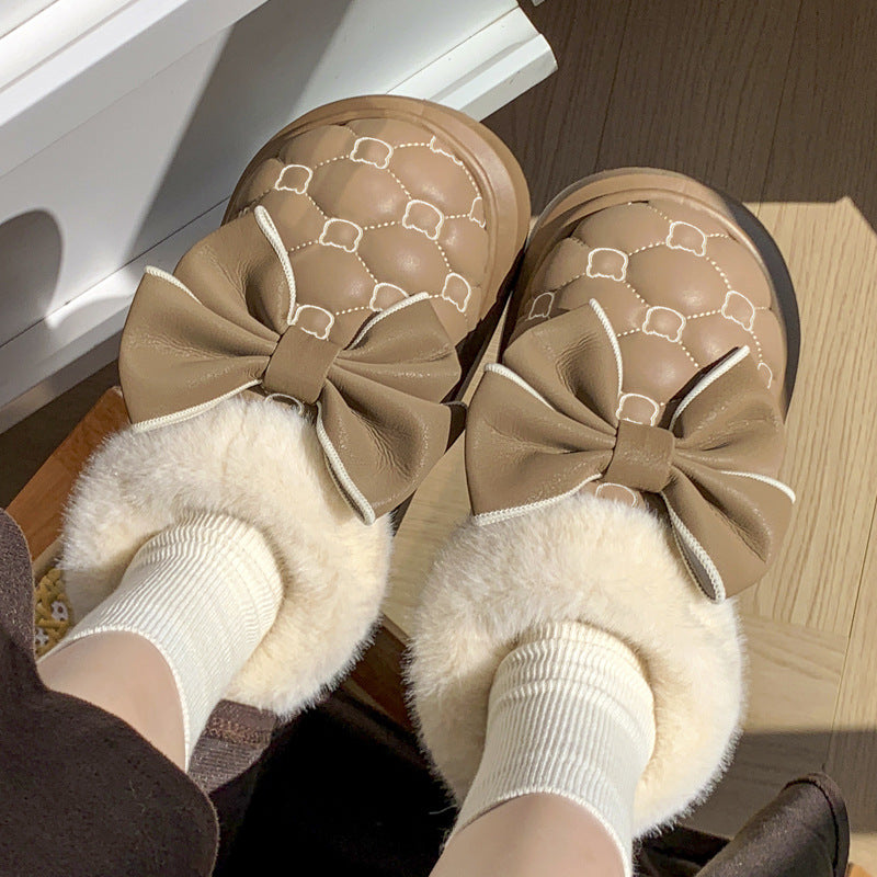 Pantuflas Impermeables con Moño · Waterproof Bow Slippers