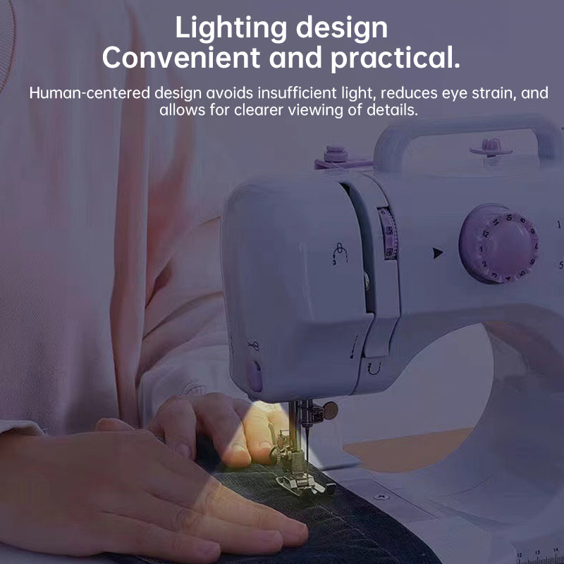 Portable Electric Sewing Machine - Adjustable Speed & Backstitch | Beginner