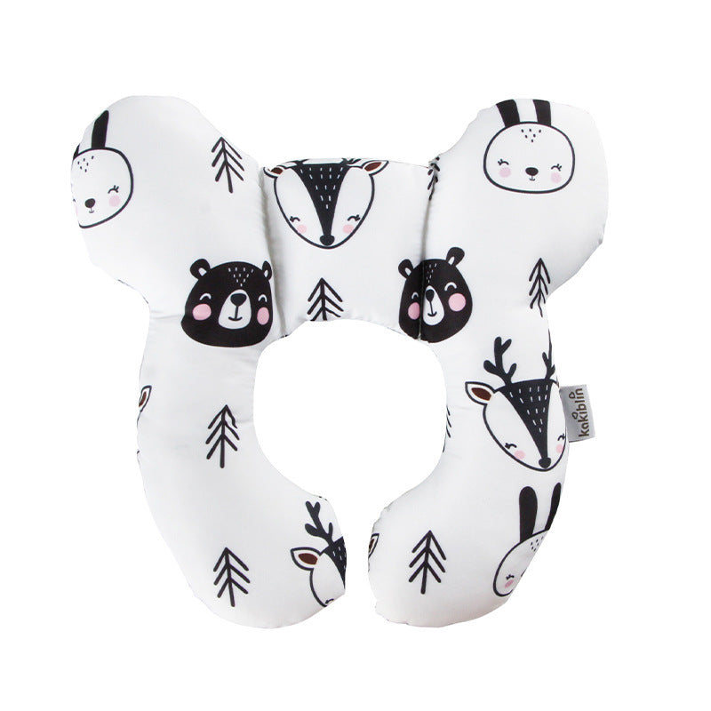 Baby Head Support U‑Shaped Pillow – Car Seat & Stroller Neck Protection | Infant Sleeping Cushion