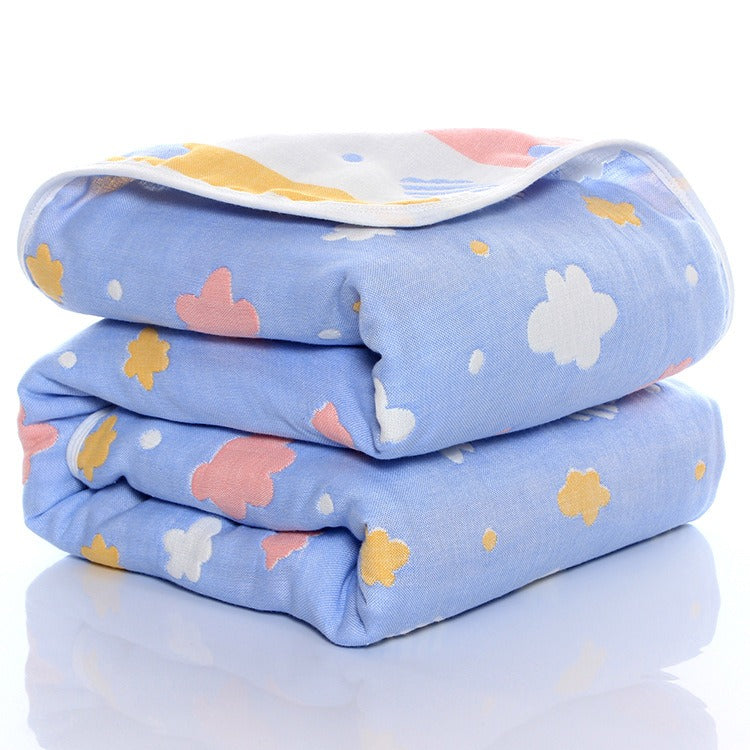 6‑Layer Baby Gauze Blanket – Soft Muslin Bath Towel & Multi‑Use Swaddle | 110×110 & 120×150 cm