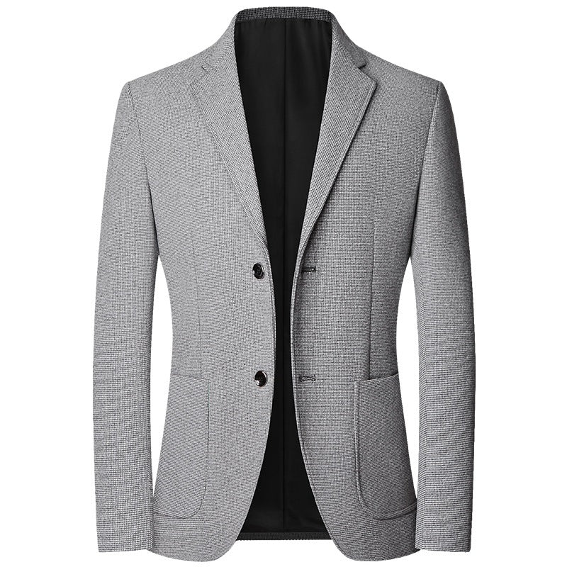 Men's Casual Suit Jacket - Classic Single-Breasted Dad Style (Multiple Colors)