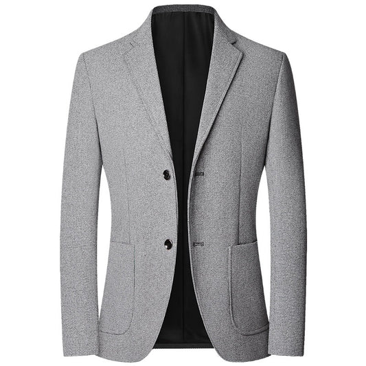 Men’s Casual Suit Jacket – Classic Single-Breasted Dad Style (Multiple Colors)