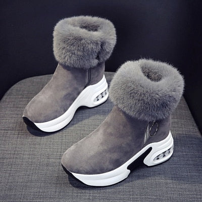 Women’s Warm Plush Ankle Winter Boots | Non‑Slip Cozy Fashion Shoes