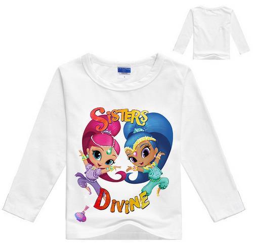 Kids Student Cotton Tops Sports Casual Tees Sweater Children Hoodie Long Sleeved T-Shirt Baby Girls T Shirt