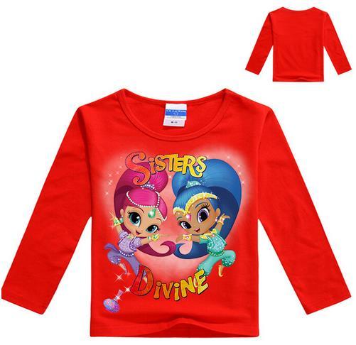 Kids Student Cotton Tops Sports Casual Tees Sweater Children Hoodie Long Sleeved T-Shirt Baby Girls T Shirt