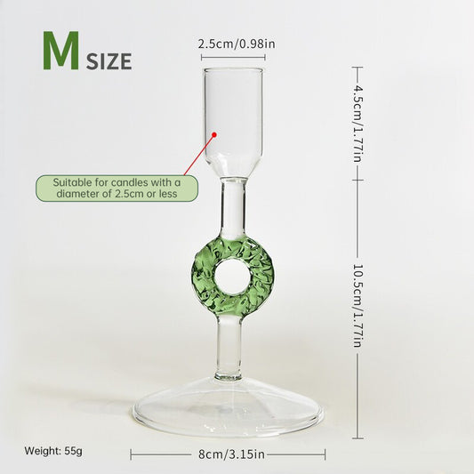 Nordic Glass Candle Holder - Christmas Tree Borosilicate Tabletop Decor