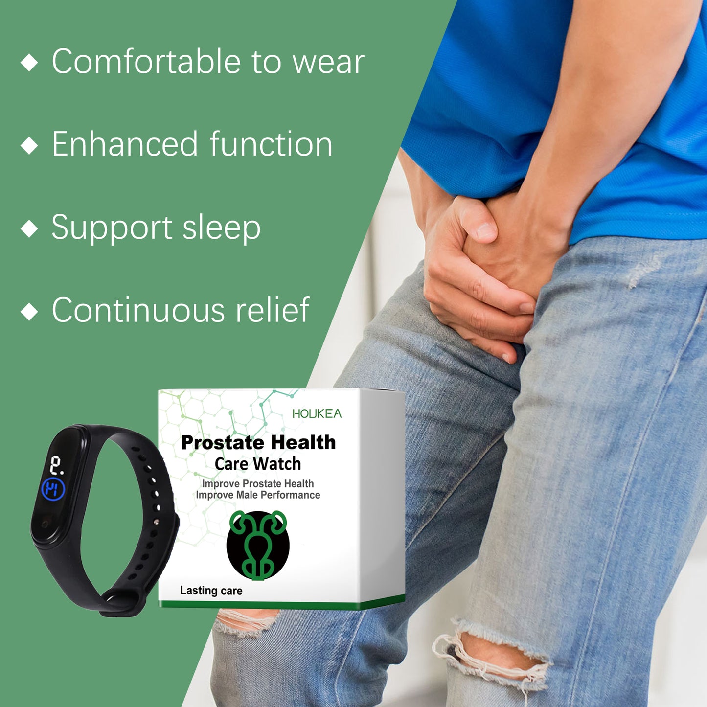 Houkea Men’s Body Care Watch | Daily Comfort & Muscle Support Device