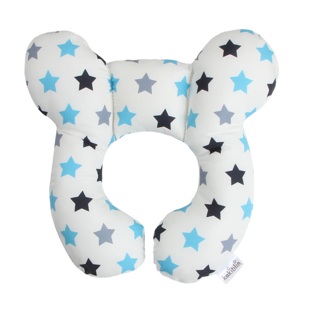 Baby Head Support U‑Shaped Pillow – Car Seat & Stroller Neck Protection | Infant Sleeping Cushion