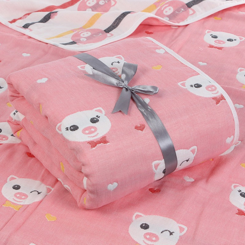 6‑Layer Baby Gauze Blanket – Soft Muslin Bath Towel & Multi‑Use Swaddle | 110×110 & 120×150 cm