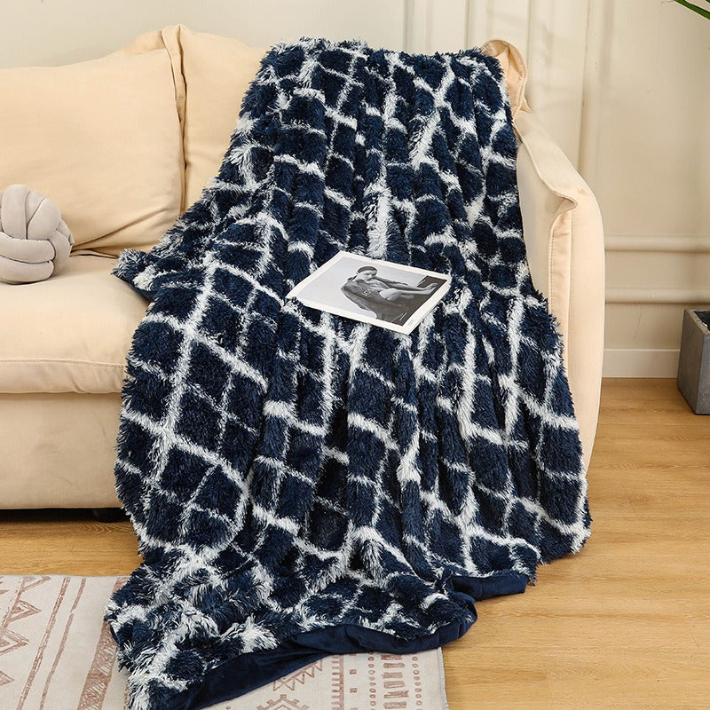 Soft Tie-Dye Plush Blanket – Photography Prop, Nap & Sofa Throw (Multiple Sizes)
