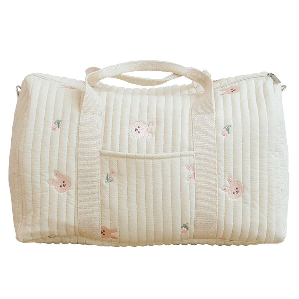 Embroidered Travel Bag Large Capacity Luggage Bag Lightweight Carry-on Handheld Shoulder Bag Boston Bag