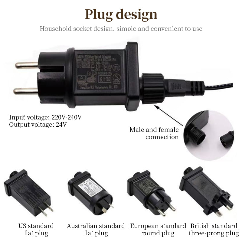 9ft Pre-Lit LED Christmas Tree - Artificial Tree with Warm White Lights