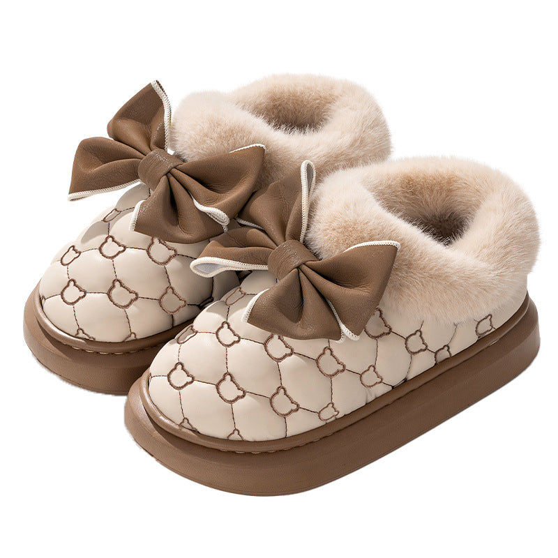 Pantuflas Impermeables con Moño · Waterproof Bow Slippers