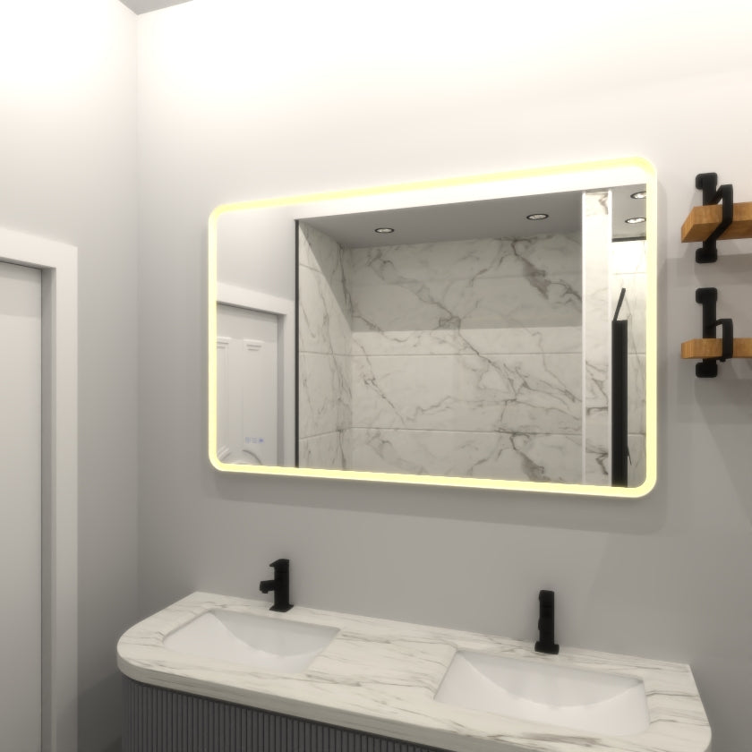 Bathroom LED Mirror with Dimmable Light – Anti‑Fog Wall Mounted Vanity Mirror
