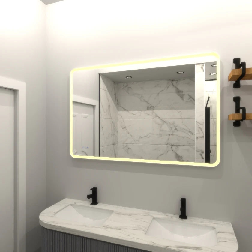 Bathroom LED Mirror with Dimmable Light – Anti‑Fog Wall Mounted Vanity Mirror