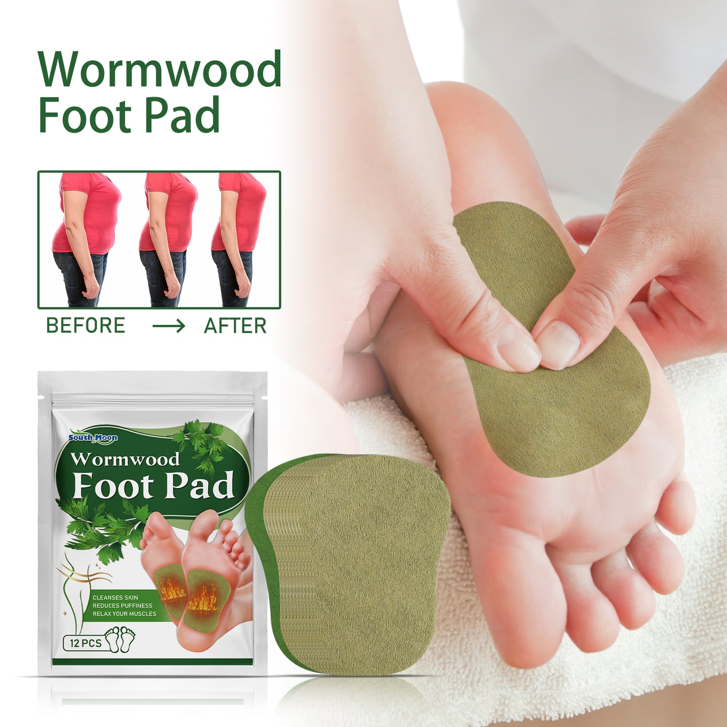 South Moon Foot Care Patches – Herbal Cleansing & Nourishing Foot Pads