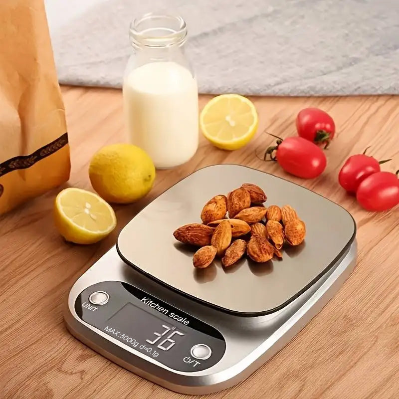 10kg/5kg/3kg Digital Kitchen Scale - High Precision for Baking, Cooking & Jewelry | LCD Display