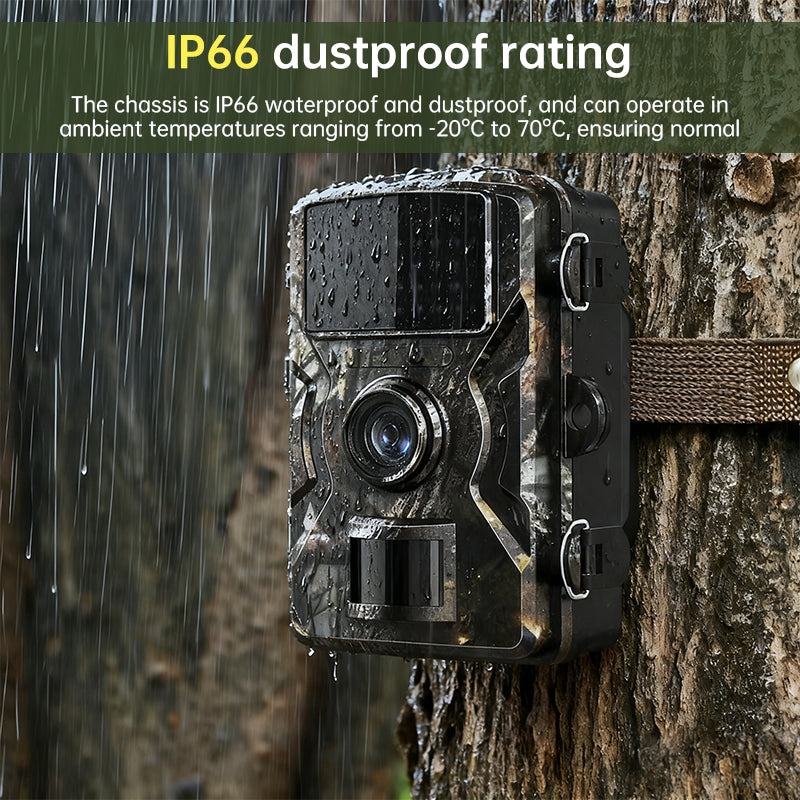 Outdoor 4G SIM Solar Trail Camera – Night Vision & Motion Detection