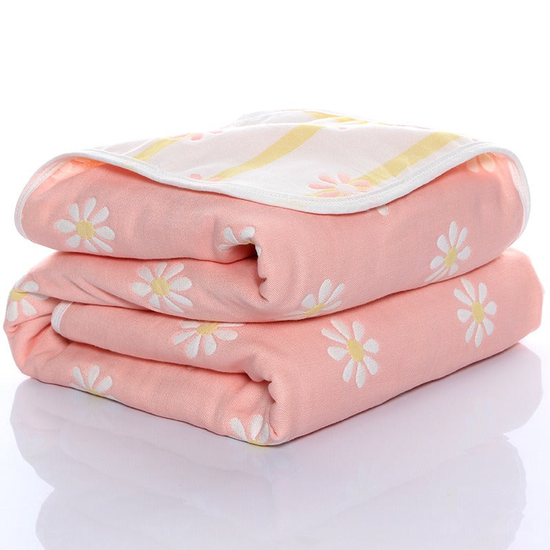 6‑Layer Baby Gauze Blanket – Soft Muslin Bath Towel & Multi‑Use Swaddle | 110×110 & 120×150 cm