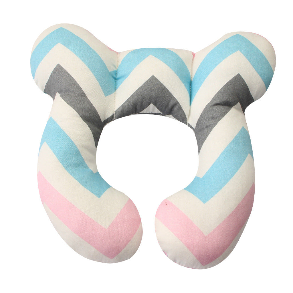 Baby Head Support U‑Shaped Pillow – Car Seat & Stroller Neck Protection | Infant Sleeping Cushion