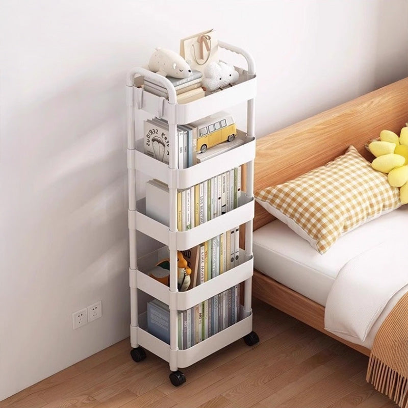 Multi‑Layer Wheeled Utility Cart – Space‑Saving Storage for Home, Kitchen & Bathroom