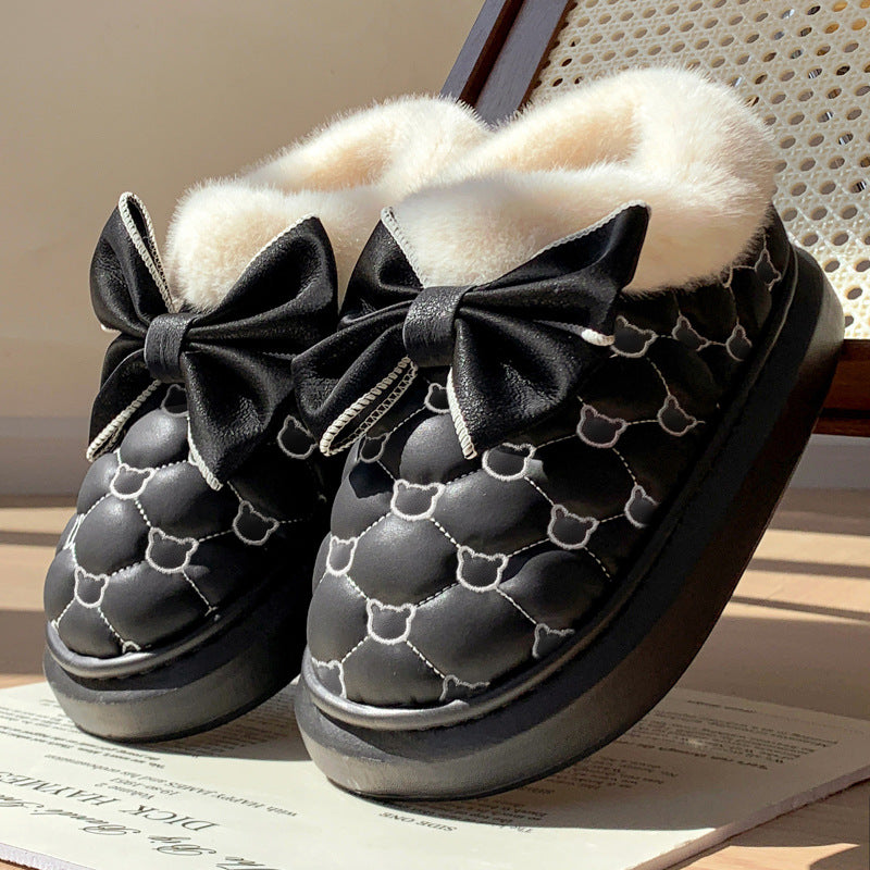 Pantuflas Impermeables con Moño · Waterproof Bow Slippers