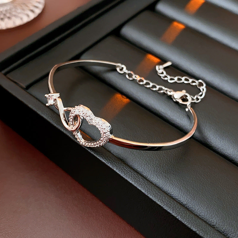 Infinity Heart Bracelet for Daughter - Birthday Gift with Gift Box