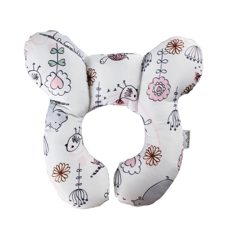 Baby Head Support U‑Shaped Pillow – Car Seat & Stroller Neck Protection | Infant Sleeping Cushion