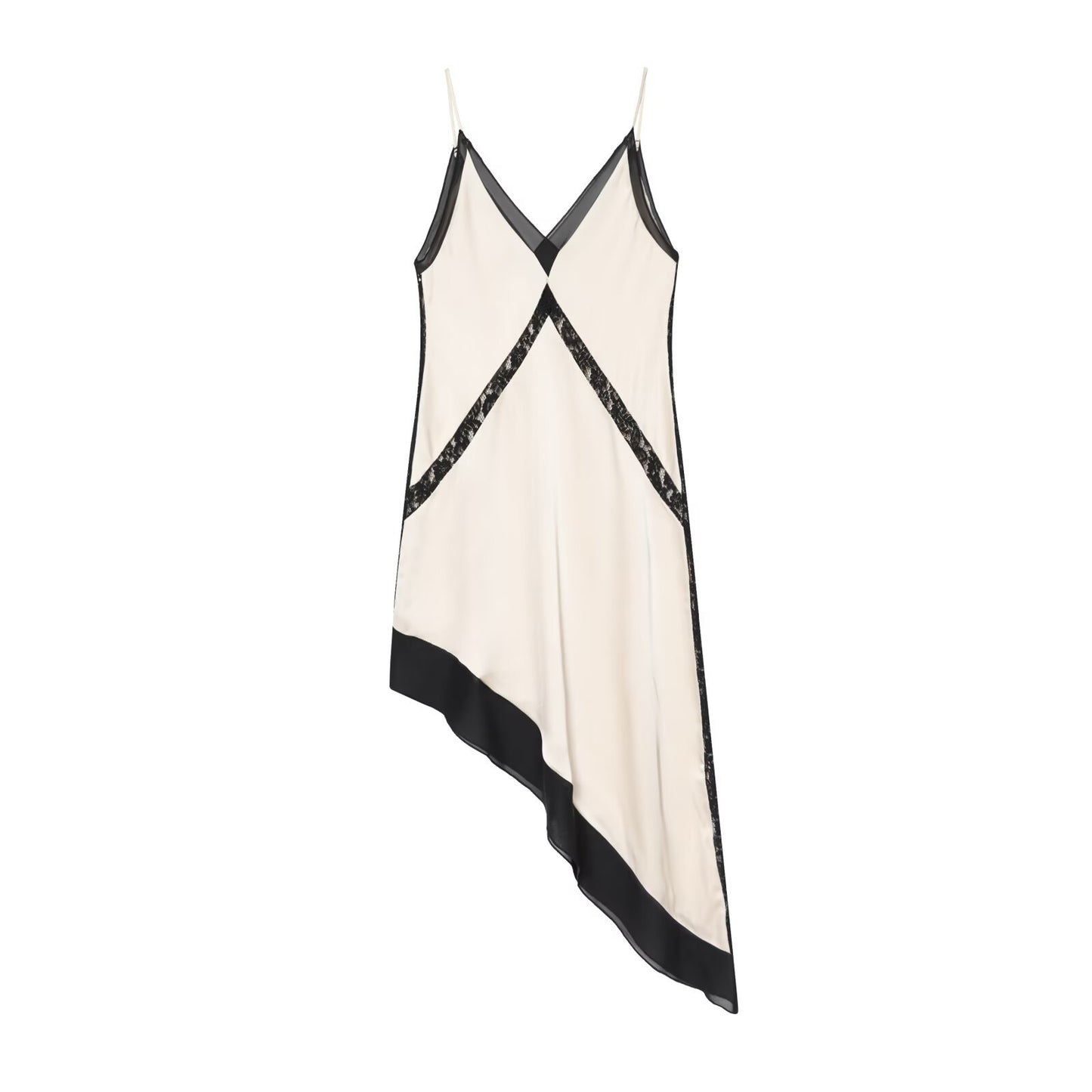 Asymmetric Satin Midi Dress for Women - Elegant and Modern