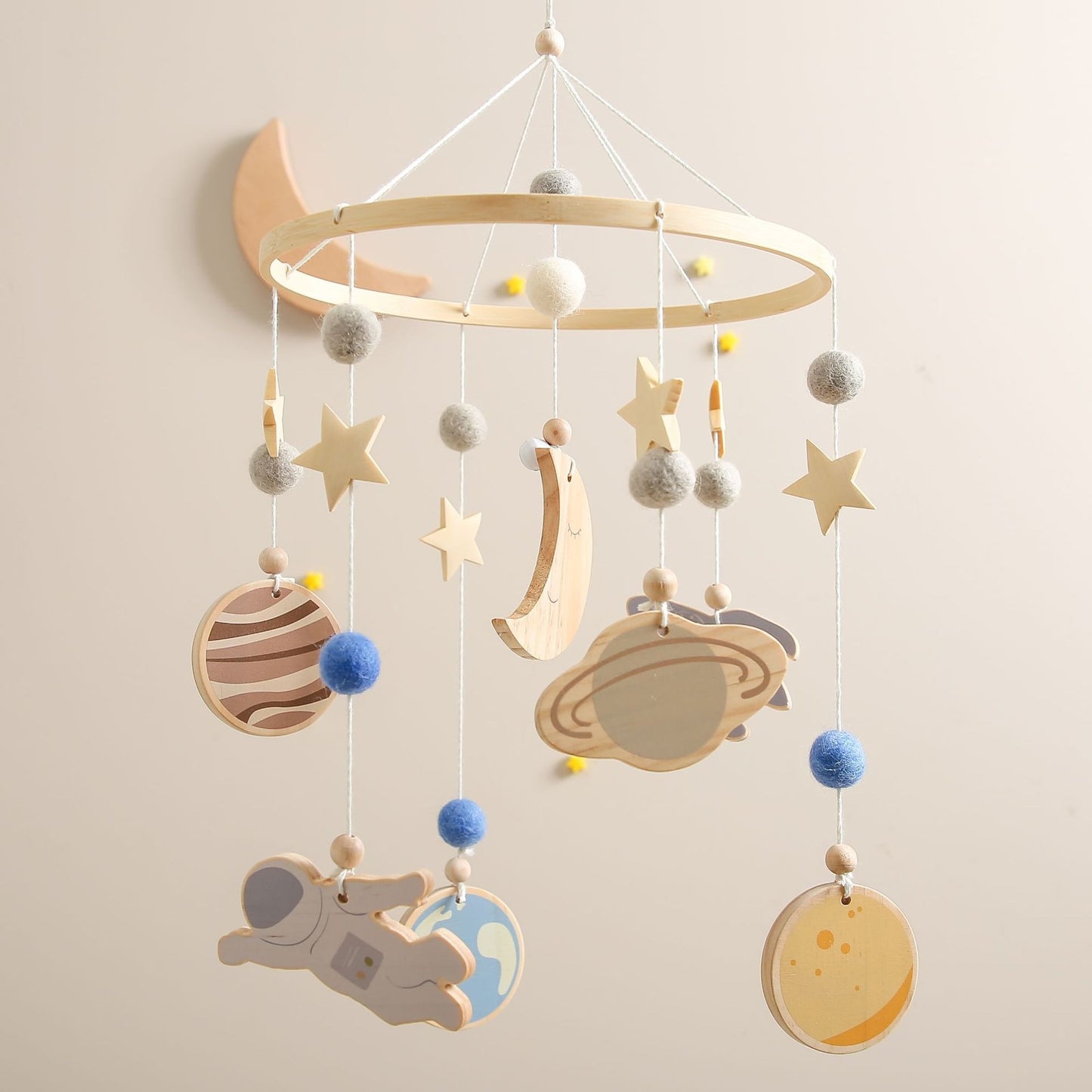 Baby Crib Hanging Toy – Soft Musical Bedside Bell for Newborns