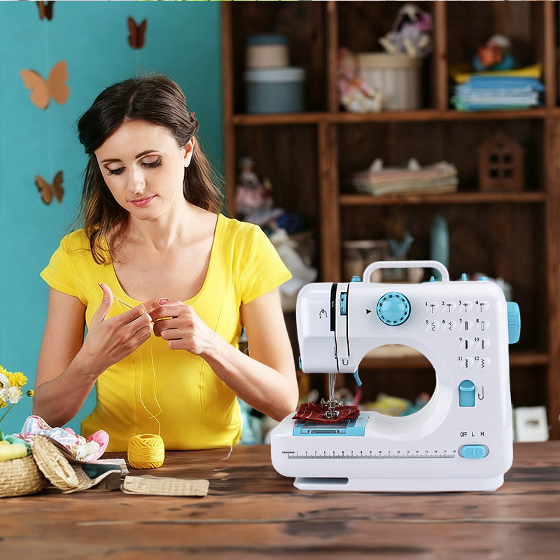 Portable Electric Sewing Machine - Adjustable Speed & Backstitch | Beginner