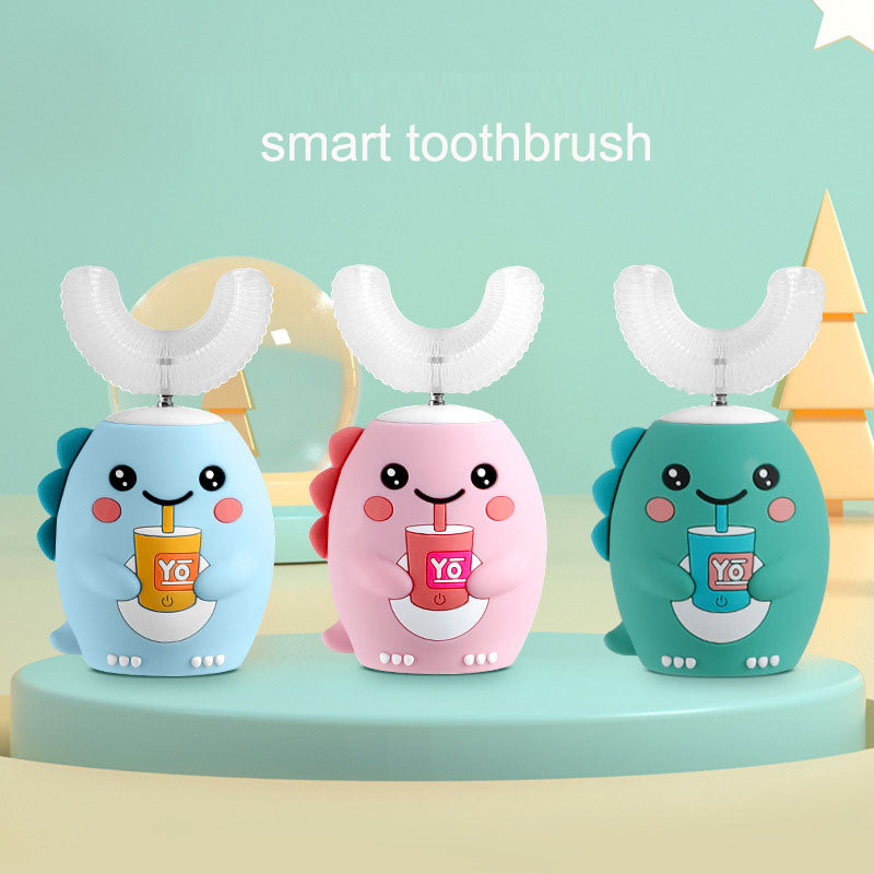 Kids U-Shaped Electric Toothbrush – Rechargeable Automatic Tooth Cleaner | Ages 2–6, 7–14, 15+