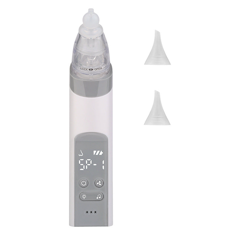 Electric Baby Nasal Aspirator – 3 Suction Levels with Music & Lights | Rechargeable Nose Cleaner