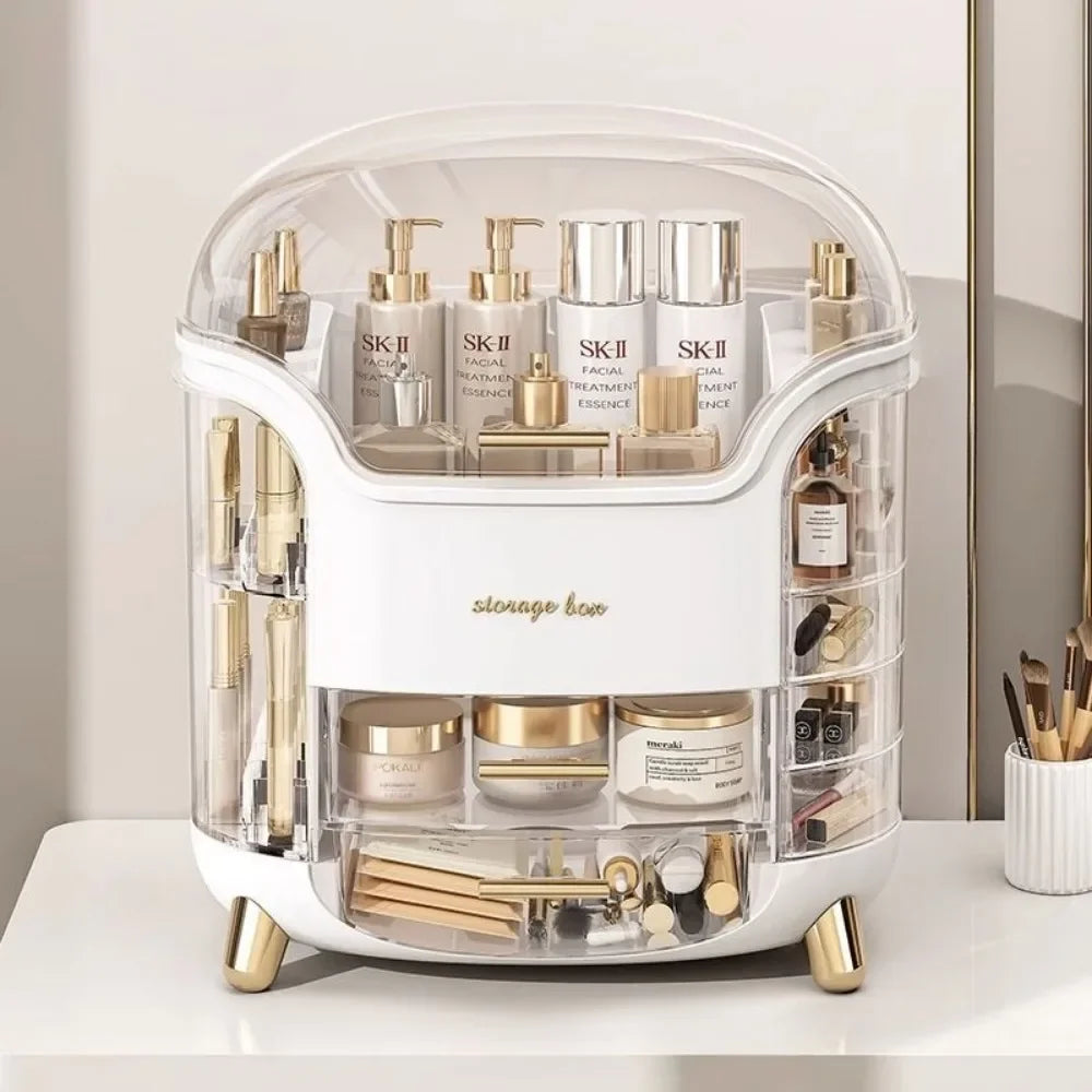 Acrylic Multi‑Layer Makeup Organizer · Organizador de Maquillaje Acrílico Multicapa