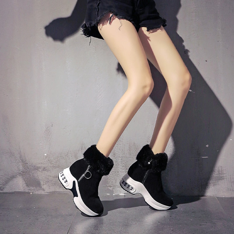 Women’s Warm Plush Ankle Winter Boots | Non‑Slip Cozy Fashion Shoes